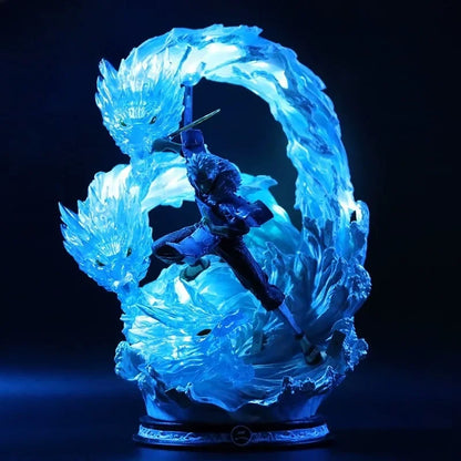 Senju Tobirama LED Anime Figurine, Water Dragon Jutsu Naruto Shippuden Figures Collection 43 cm