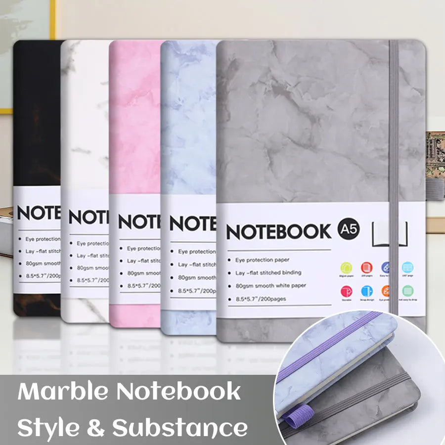 A5 Professional Notebook – Thick Paper, Compact & Lightweight Planner for Office and School