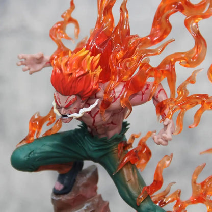 Naruto Shippuden Might Guy LED Figure, Eight Gates of Death Anime Action Figurines Statue 26 cm