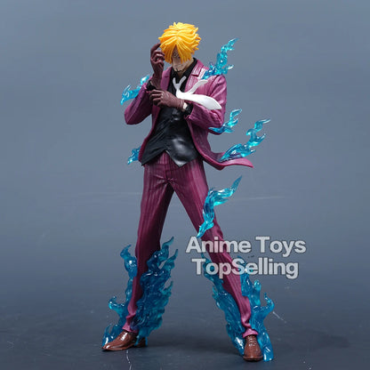 Sanji Vinsmoke Anime Figurine, One Piece Action Figure PVC Statue 24 CM