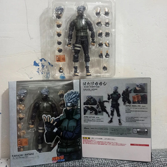 Hatake Kakashi Anime Figure, Naruto Shippuden Action Figurines SHFiguart The Hero of Sharingan 16 CM