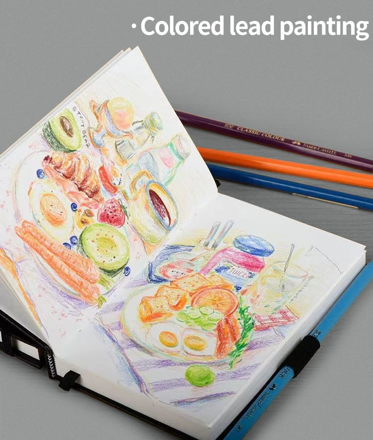 A4/A5/A6 Sketchbook – 80 Sheets, 130gsm Paper for Drawing, Sketching & Planning | Artist Notebook