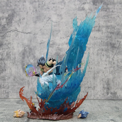 Gogeta Super Saiyan Blue Anime Figurine, Dragon Ball Super Action Figures Collection Toy Gift 28 cm