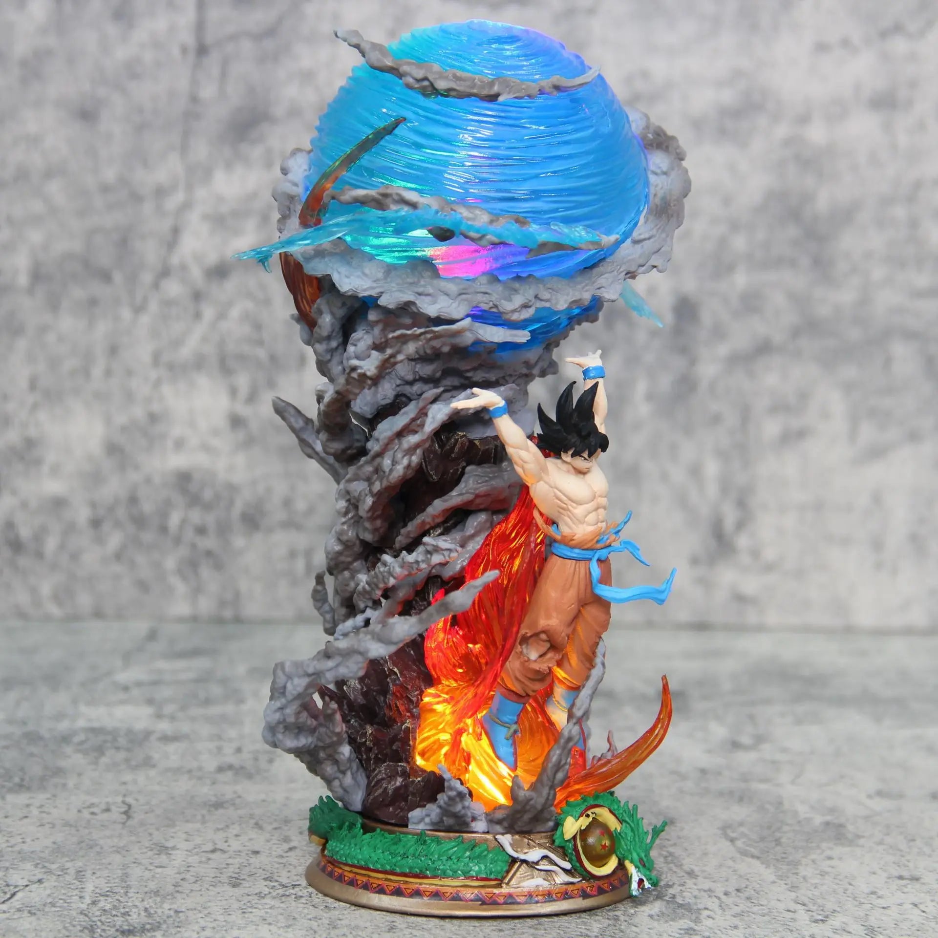 Goku LED Anime Figure, Spirit Bomb Dragon Ball Z, Dragon Ball Super Son Goku Figurines, Anime Gift 10 in