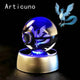 3D Pokemon Crystal Ball 5CM Mewtwo Pikachu Gengar Crystal Glass Pokemon Ball Pokeball Figure Night Light LED Lamp Base Gift - 29 Jigglypuff / 5CM - Otarealm