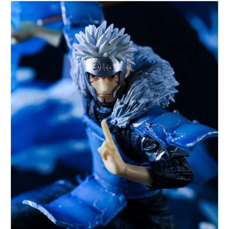 Senju Tobirama LED Anime Figurine, Water Dragon Jutsu Naruto Shippuden Figures Collection 43 cm