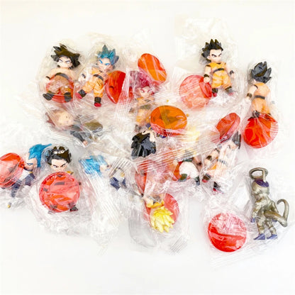 16 Pcs Set Dragon Ball Super Son Goku Gohan Vegeta Broly Piccolo Majin Buu Action Anime Figurine Mini Figures