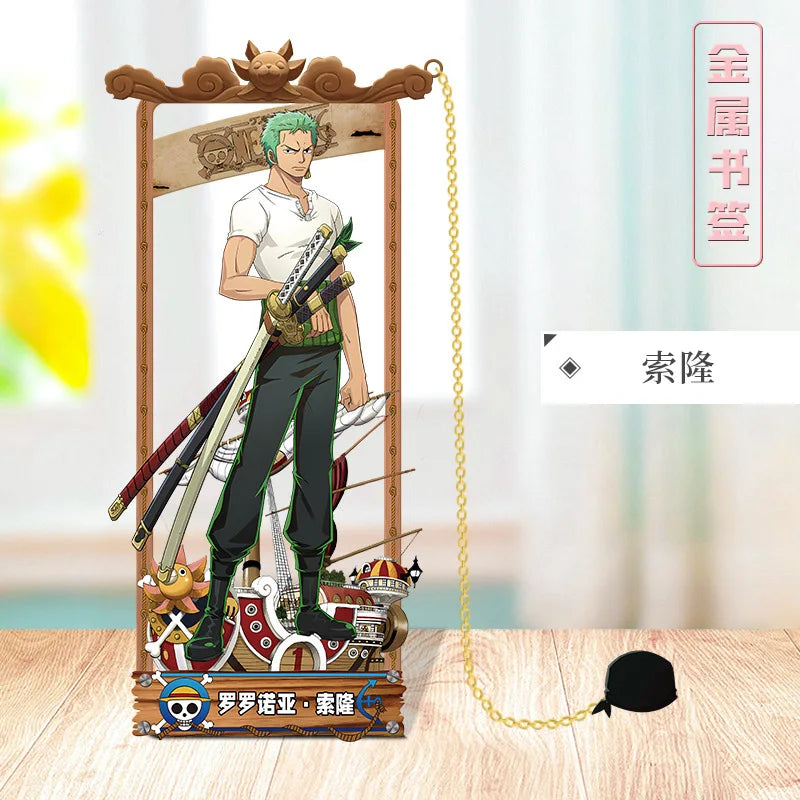 ONE PIECE Metal Bookmarks with Various Design Characters for Anime Fans