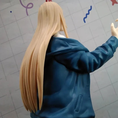 Original Bandai Makima & Power Anime Figurines, Chainsaw Man Action Figures 23 CM