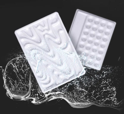 1/5/28 Grid Paint Tray White Imitation Ceramic Easy to Clean Pigment Palette for Artists Acrylic Watercolor Oil Painting