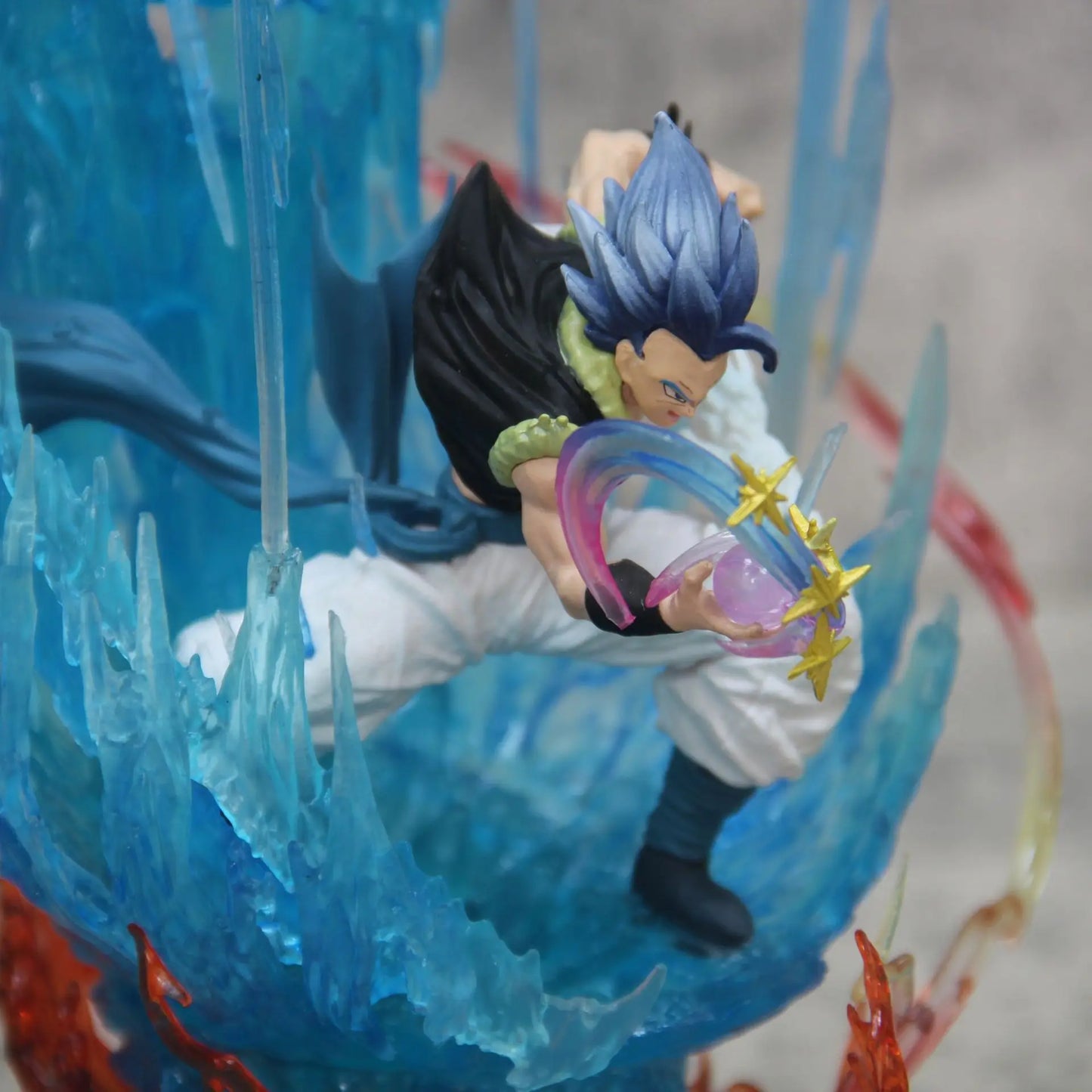 Gogeta Super Saiyan Blue Anime Figurine, Dragon Ball Super Action Figures Collection Toy Gift 28 cm