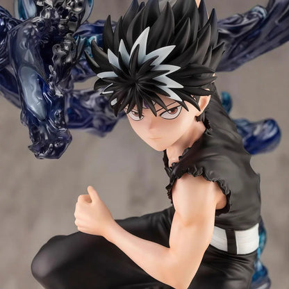 YuYu Hakusho Hiei Dark Figure Anime Collectible Statue with Evil Eye Desktop Decoration 24 CM
