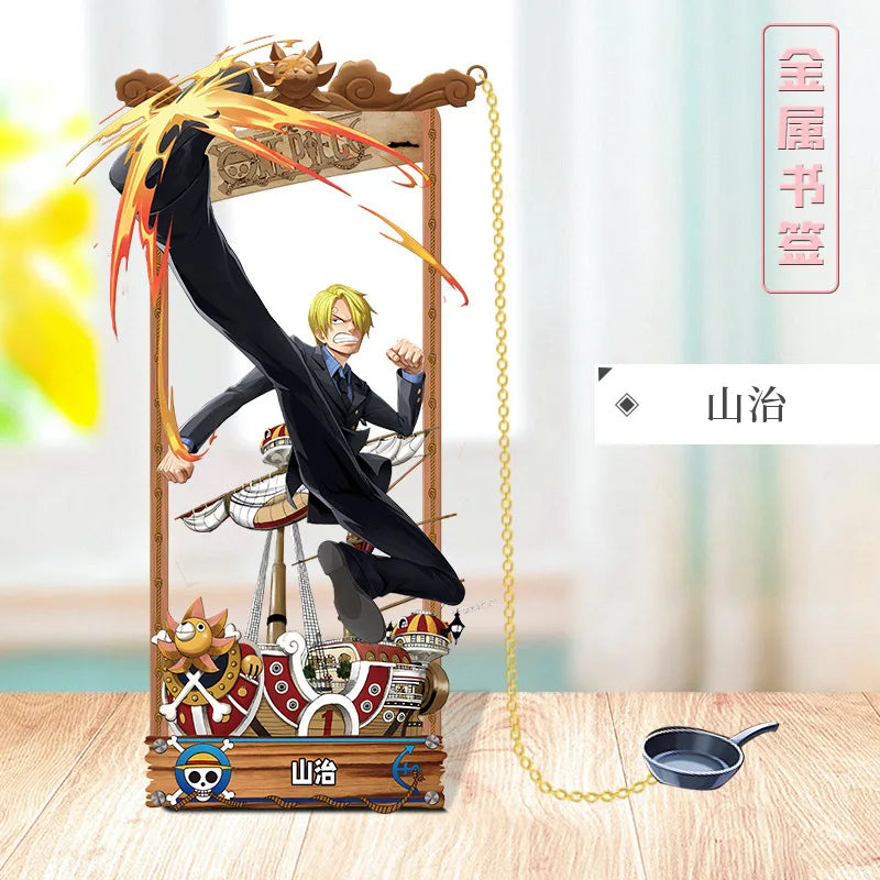 ONE PIECE Metal Bookmarks with Various Design Characters for Anime Fans