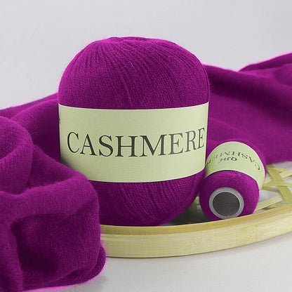Cashmere Yarn, 50g + 20g High‑Grade Worsted Mongolian Wool for Hand‑Knitting Sweaters, Hats & Cardigans
