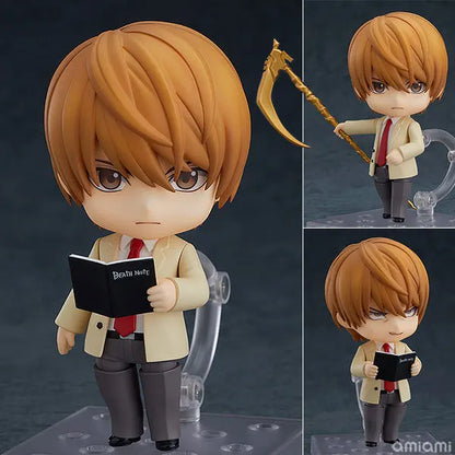 10 CM Death Note L and Yagami Light Anime Figurines, Kawaii Cute Chibi Action Figures PVC Toys Collection
