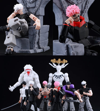 Jujutsu Kaisen 3D Printed Anime Figurine, Gojo Satoru Toji Yuji Sukuna Mahoraga Yuta