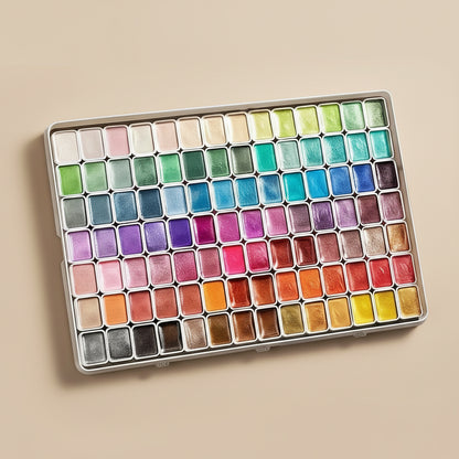 20/36/98 Color Pearlescent Watercolor Paint Intense Sparkle Metallic Watercolor Paint Set Glitter