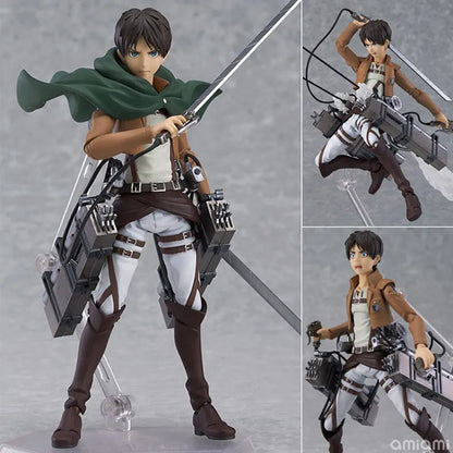 Eren Jaeger Action Figure, Attack On Titan Anime Figurines Holding Sword Detachable 17 CM