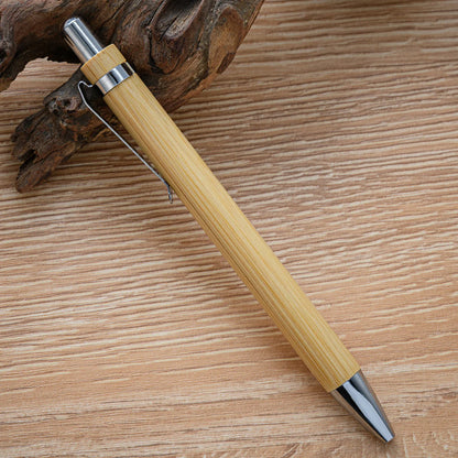 Bamboo Ballpoint Pen Stationery Office School Supplies 10 PCS