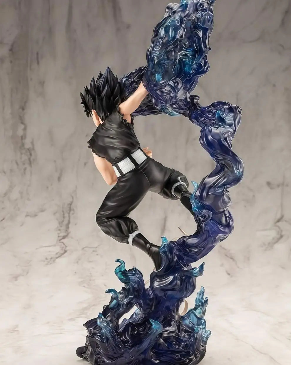YuYu Hakusho Hiei Dark Figure Anime Collectible Statue with Evil Eye Desktop Decoration 24 CM