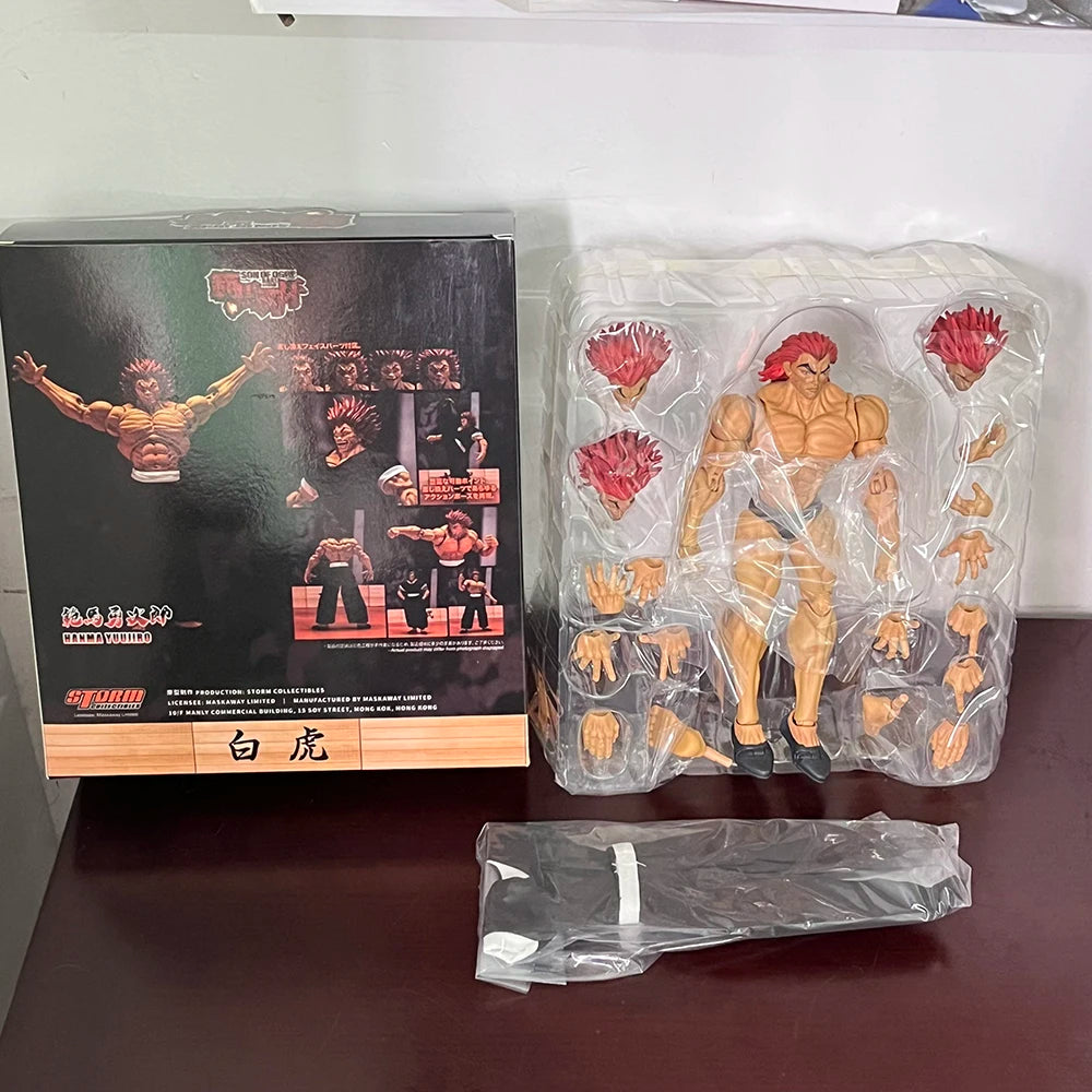 Hanma Yujiro and Baki Hanma Action Figure, Baki The Grappler Anime Figurines Son Of Ogre