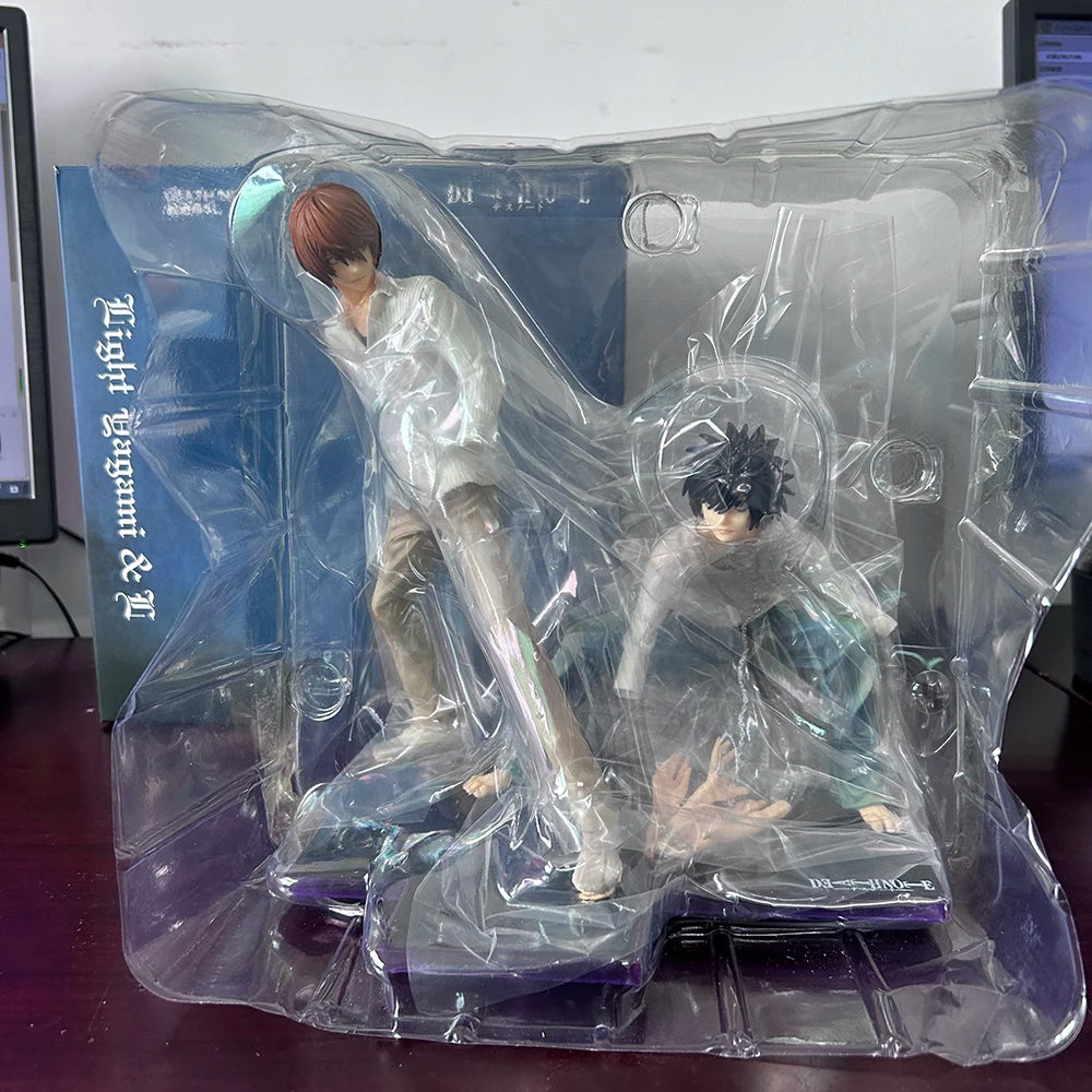 L Lawliet and Light Yagami Anime Figures, Death Note Action Figurines 24 CM