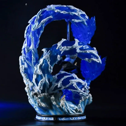 Senju Tobirama LED Anime Figurine, Water Dragon Jutsu Naruto Shippuden Figures Collection 43 cm