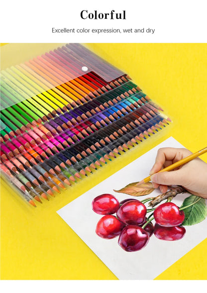 48/72/120/150/160/180 Professional Color Pencils, Oil Pencils, Watercolor Pencils Art Supplies