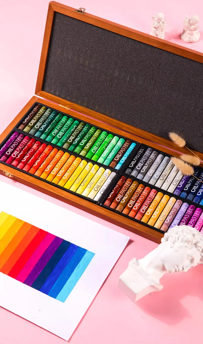Oil Pastel Set – 25 or 50 Colors Soft Sticks for Kids, Students & Artists | Washable Crayons for Drawing, Painting & Graffiti Art