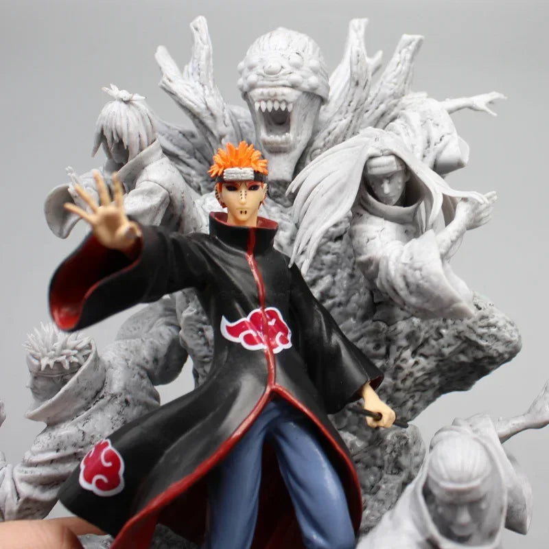 Naruto Shippuden Pain Anime Figure, Akatsuki Six Paths Nagato Figurine PVC Statue 27 cm