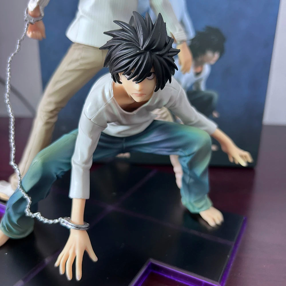 L Lawliet and Light Yagami Anime Figures, Death Note Action Figurines 24 CM