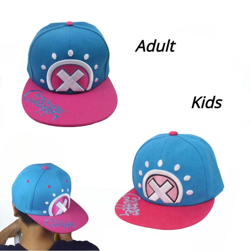 One Piece Chopper and Trafalgar Law Hat, Anime Adult Kids Baseball Cap Cosplay Prop Sun Visor