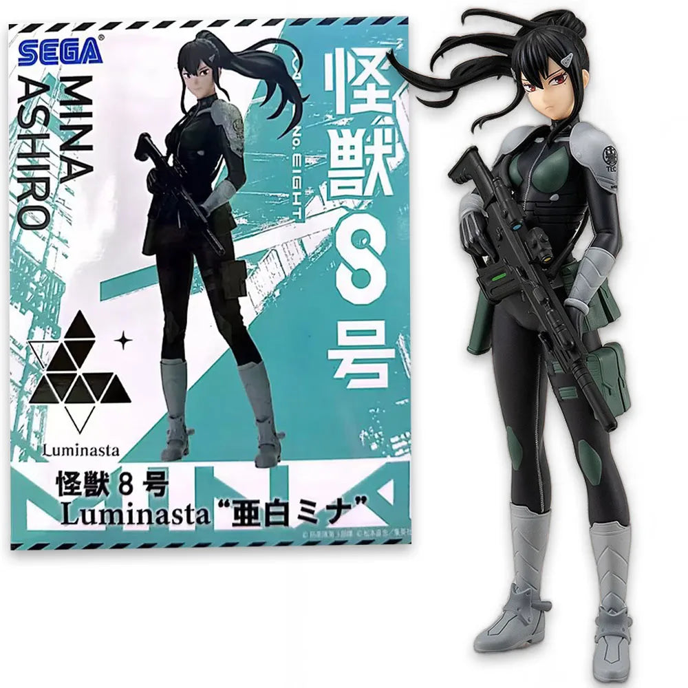 Kaiju No. 8 Figures, Kafka MINA ASHIRO KAIJU NUMBER EIGHT Anime Action Figures Toys For Boys Girls Gift Model 21cm