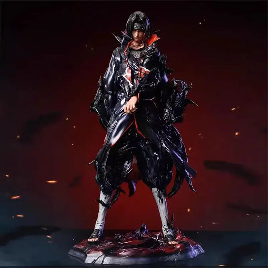 Itachi Uchiha Tsukuyomi Crows Anime Figure, Naruto Shippuden Action Figurines 26 CM