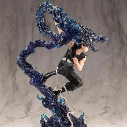 YuYu Hakusho Hiei Dark Figure Anime Collectible Statue with Evil Eye Desktop Decoration 24 CM