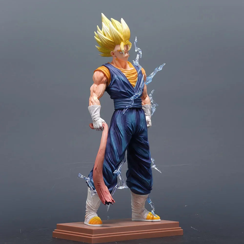 Vegito Super Saiyan Blue Gogeta 3 Heads 2 Bodies Action Figure, Dragon Ball Z Anime Figurines 32 CM