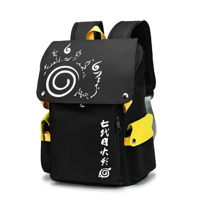 Naruto Shippuden Anime Backpack, Uzumaki Akatsuki School Students Schoolbag Leisure Computer Bag