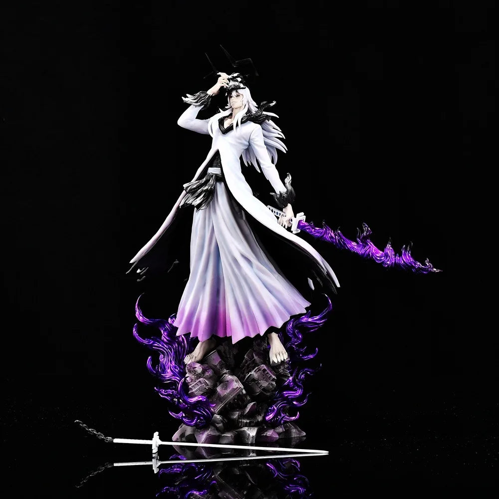 Final Getsuga Tensho Kurosaki Ichigo Anime Figurine, Tensa Zangetsu Bleach Action Figures Statues 33 CM