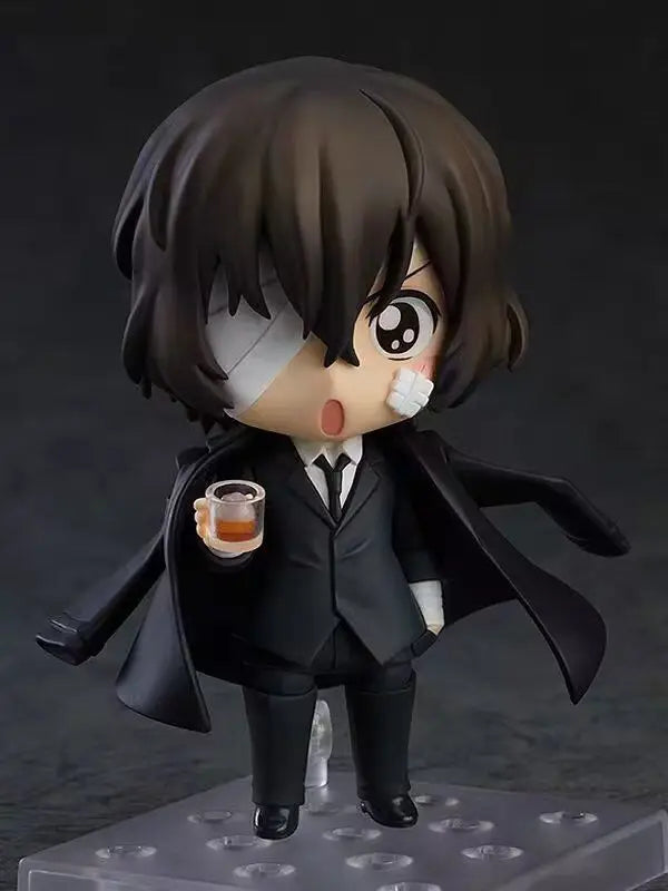 Action Figures Bungo Stray Dogs, Nakajima Atsushi, Dazai Osamu, Kawaii Chibi Cute Anime Figurines Collector 10 cm