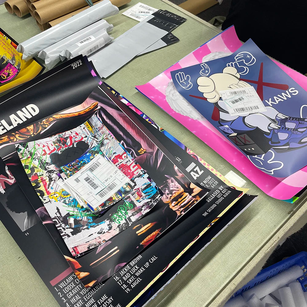 Demon Slayer Classic Anime Wall Art Poster Prints, Painting Bedroom Living Room Wall Bar Restaurant Decor