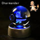 3D Pokemon Crystal Ball 5CM Mewtwo Pikachu Gengar Crystal Glass Pokemon Ball Pokeball Figure Night Light LED Lamp Base Gift - 29 Jigglypuff / 5CM - Otarealm