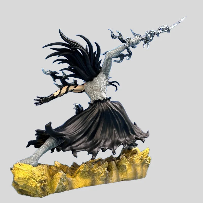 ‌Bleach Anime Figurines Ichigo Kurosaki Final Getsuga Tensho Combat Figure Model Statue 24 CM