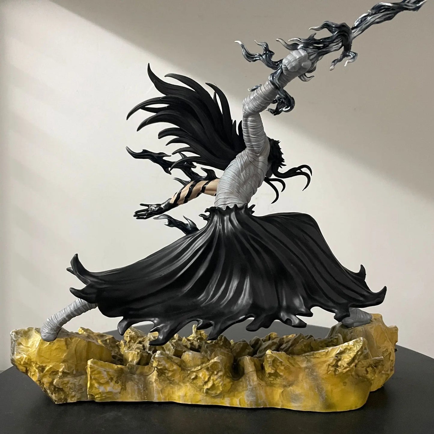 ‌Bleach Anime Figurines Ichigo Kurosaki Final Getsuga Tensho Combat Figure Model Statue 24 CM