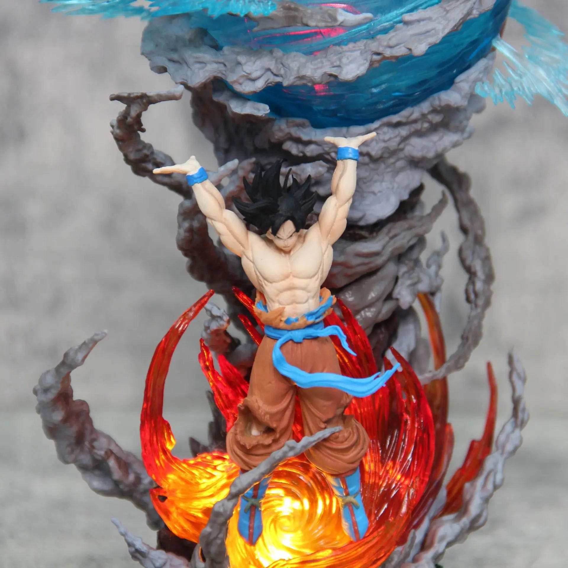 Goku LED Anime Figure, Spirit Bomb Dragon Ball Z, Dragon Ball Super Son Goku Figurines, Anime Gift 10 in