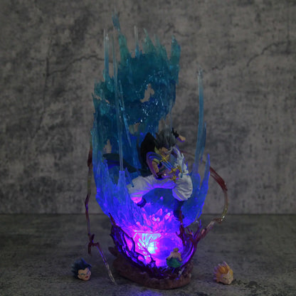 Gogeta Super Saiyan Blue Anime Figurine, Dragon Ball Super Action Figures Collection Toy Gift 28 cm