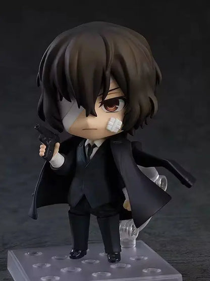 Action Figures Bungo Stray Dogs, Nakajima Atsushi, Dazai Osamu, Kawaii Chibi Cute Anime Figurines Collector 10 cm