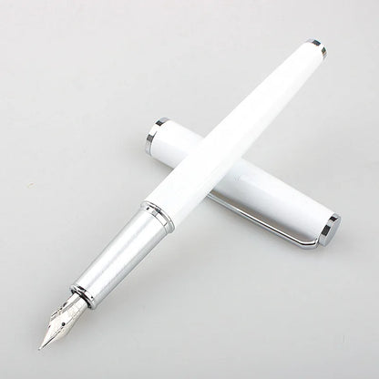 Fountain Pen Retro Design Metal Material Elegant Clip Fine Nib Writing Office Business Signature