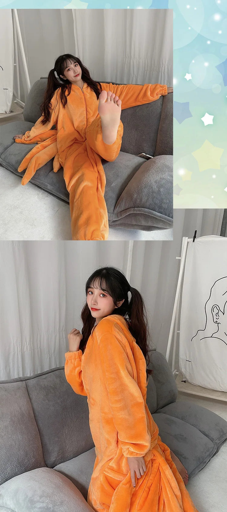 Naruto Shippuden Kurama Kyuubi Fox Cosplay Costume Kigurumi Adult Unisex Anime Pajamas Flannel Jumpsuit Sleepwear Onesies