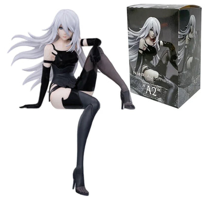 NieR:Automata Action Figures - YoRHa No.2 Type B (2B), 9S, and A2 - 15 CM Collectible Figurines