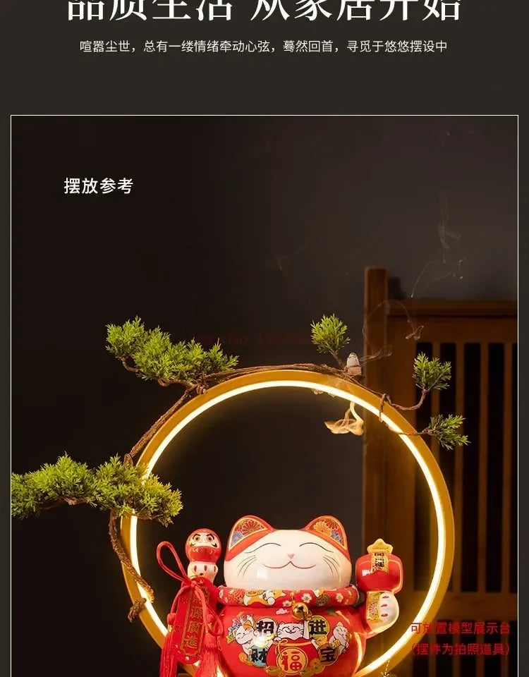 Warm Light Led Ring Lamp Anime Figurines Display, USB Socket Display Bracket Light Ring